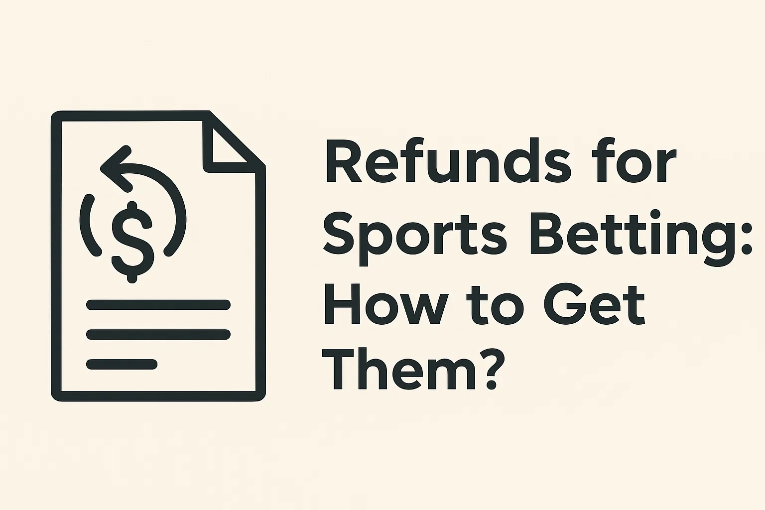 Refunds for Sports Betting: How to Get Them?