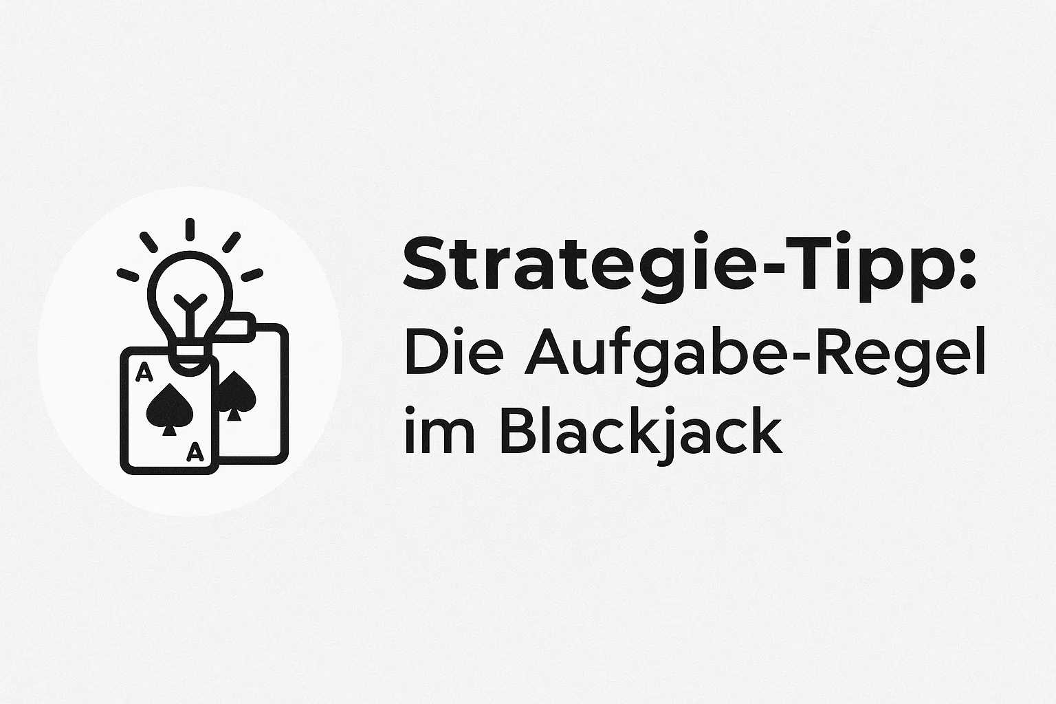Strategie-Tipp: Die Aufgabe-Regel im Blackjack