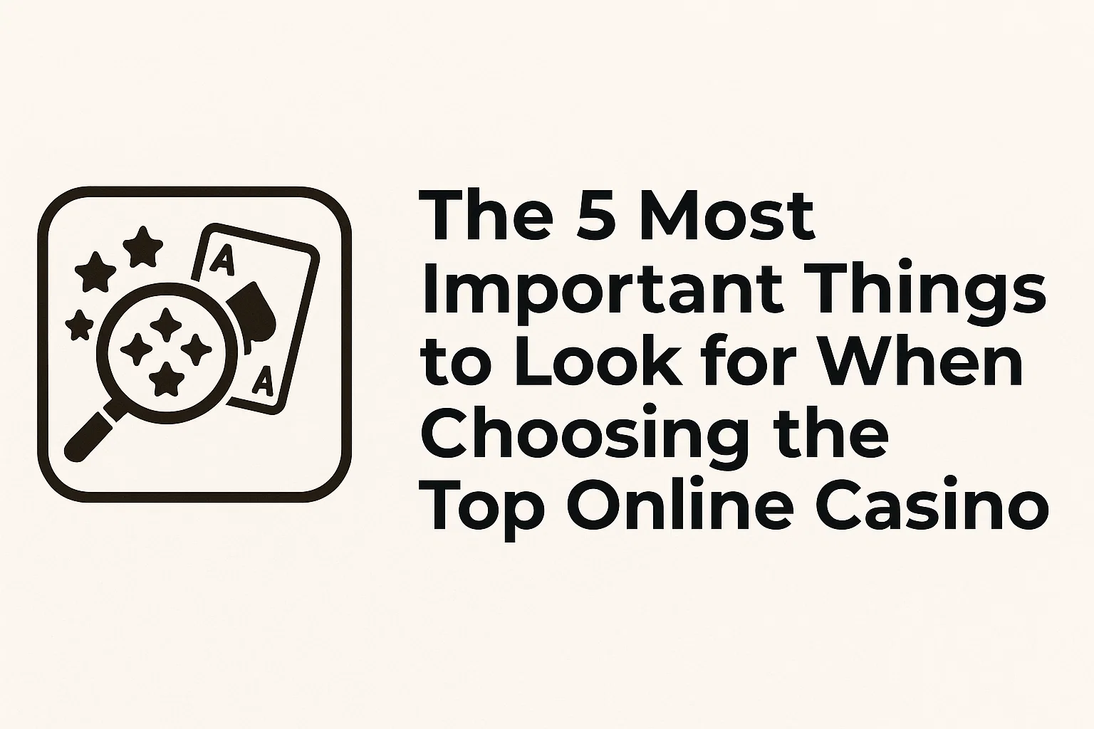 The 5 Most Important Things to Look for When Choosing the Top Online Casino
